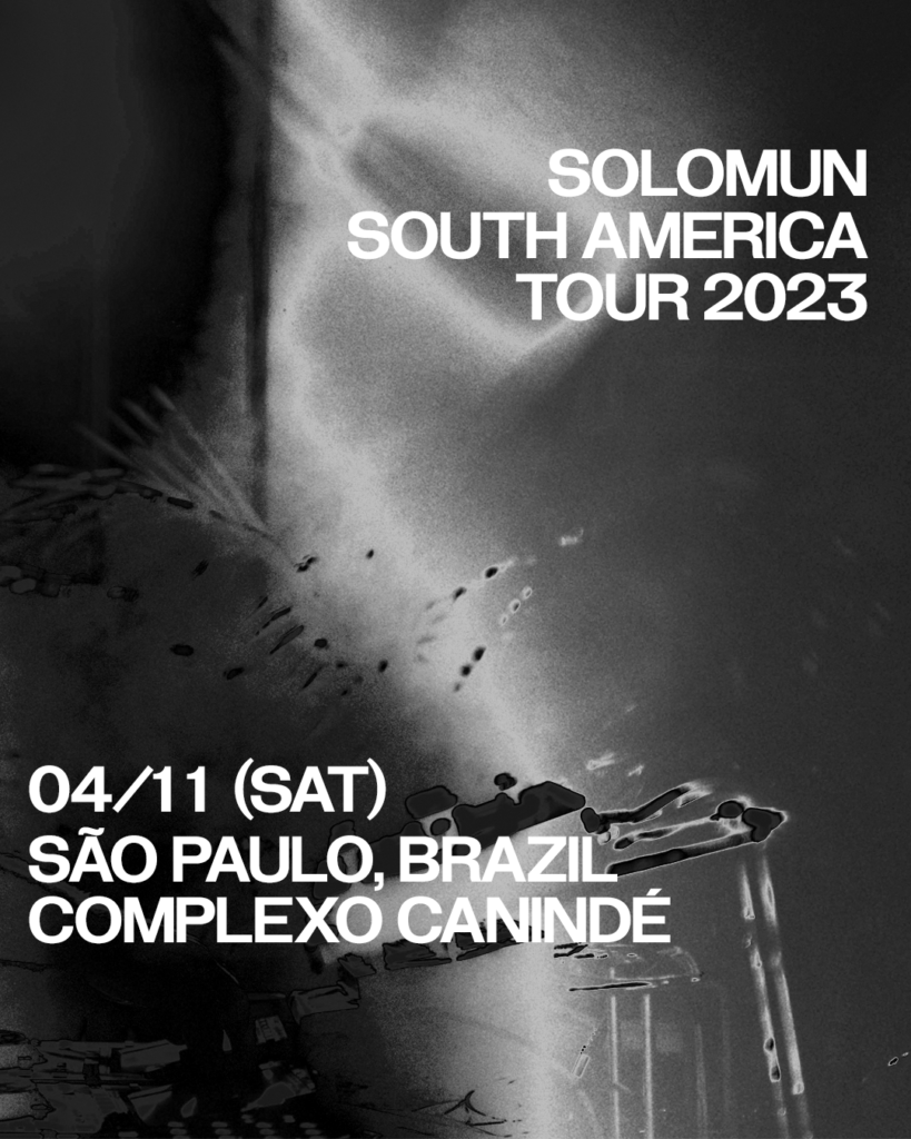 Poster da Tour do Solomum na América do Sul