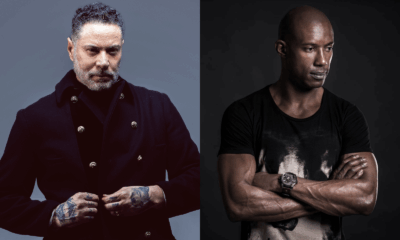 Retrato dos DJs Ratier e Murphy, ícones da cena eletrônica brasileira e nomes históricos do D-Edge, em fundo neutro e expressão séria.