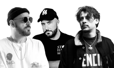 aid, Sharam Jey e FREY posam para divulgação do relançamento do hit “Hey Hey Hey” pela Bunny Tiger.